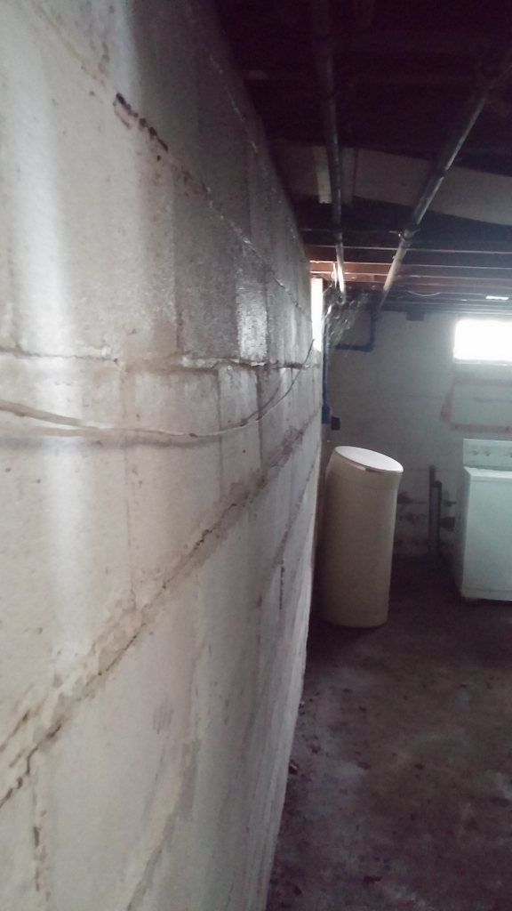 Bowed basement wall